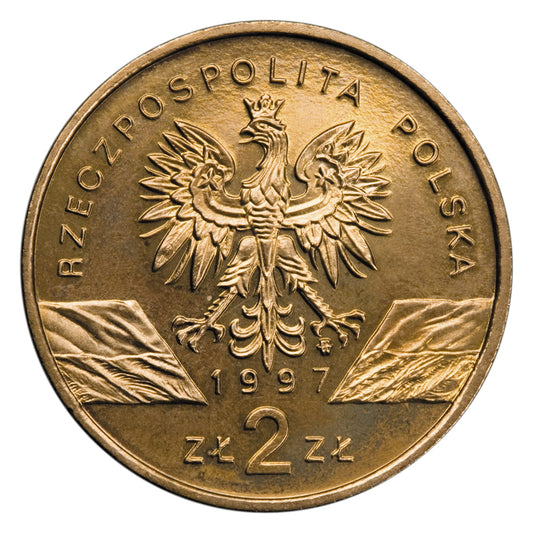 2 zł Jelonek rogacz (łac. Lucanus cervus)