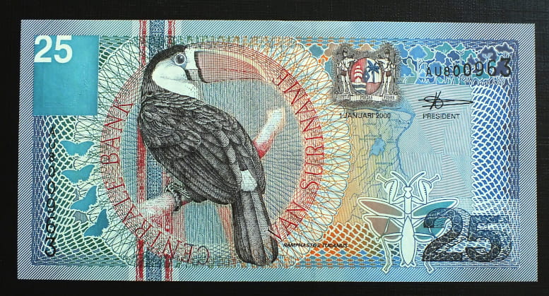 25 Guldenów - Surinam 2000 r.