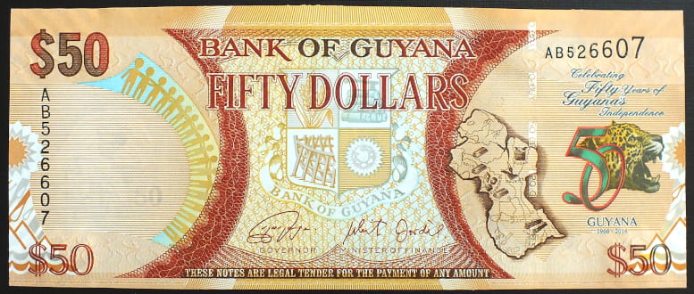 50 Dolarów - Gujana