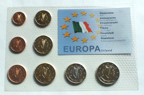 Zestaw monet EURO - Irlandia