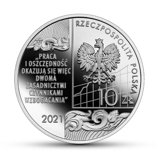 Moneta 10 zł Wielcy polscy ekonomiści – Adam Heydel