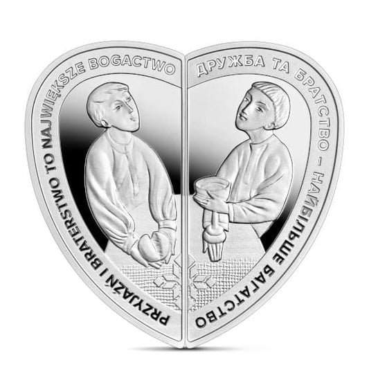 Moneta 10 zł + 10 uah Przyjaźń i braterstwo to największe bogactwo