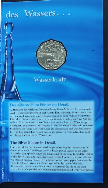 5 euro Waterpower - Austria