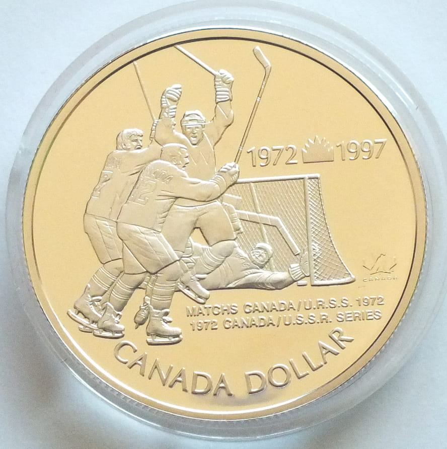 1 dolar Hokeiści i bramka - Kanada