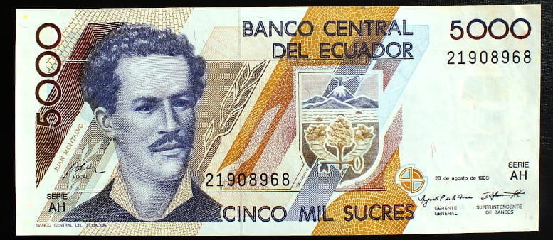 5000 Sucres - Ekwador 1993 r.