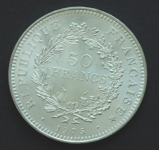 50 Franków Herkules 1975 30 g AG .900