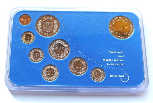 Zestaw monet Szwajcaria PP 1999