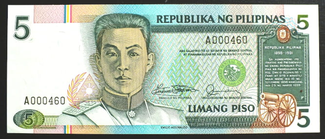 5 Piso - Filipiny 1985 r.