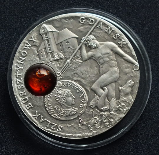 1 dolar Szlak Bursztynowy - Gdańsk 2008 NIUE