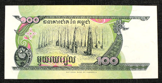 100 riels - Kambodża 1998 r.