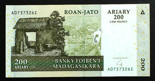 200 ariary Madagaskar