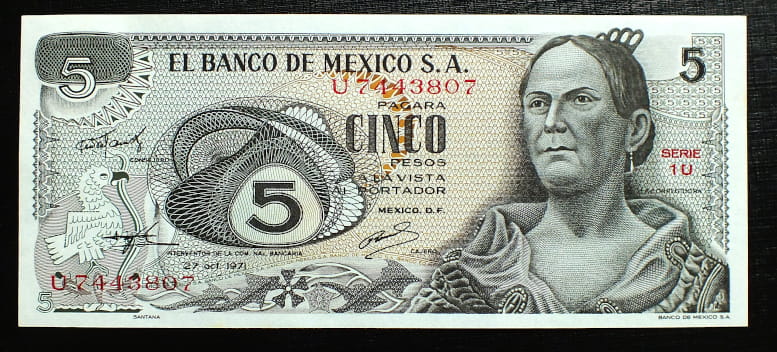 5 Pesos - Meksyk 1971 r.