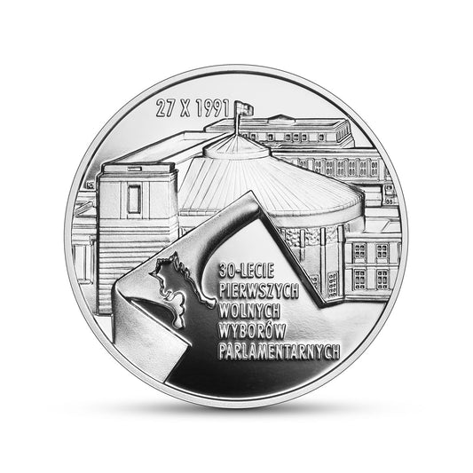 Moneta 10 zł 30-lecie pierwszych wolnych wyborów parlamentarnych