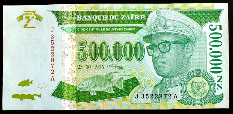 500000 Nouveaux Zaires - Zair 1996 r.