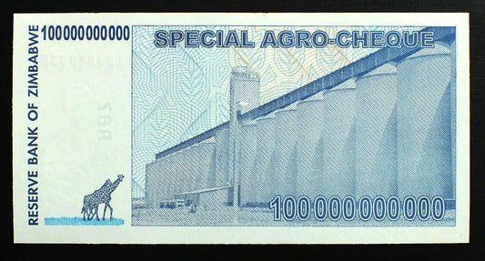 100 000 000 000 Dollars - Zimbabwe