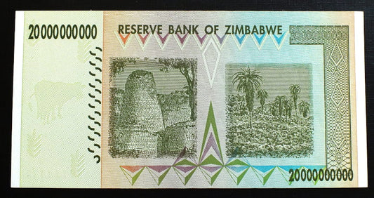 20 000 000 000 Dolarów - Zimbabwe