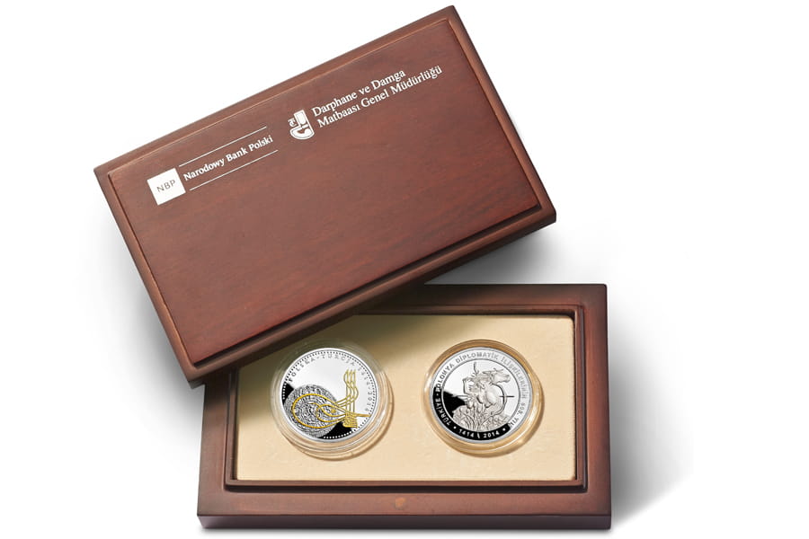 20 zł + 50 TRL 600 lat stosunków dyplomatycznych polsko-tureckich  (komplet)