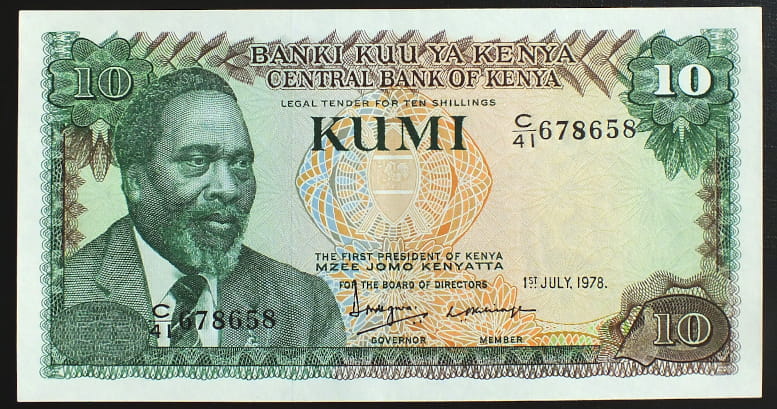 10 Szylingów - Kenia 1978 r.
