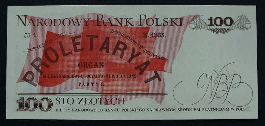 100 zł Ludwik WARYŃSKI 1982 UNC