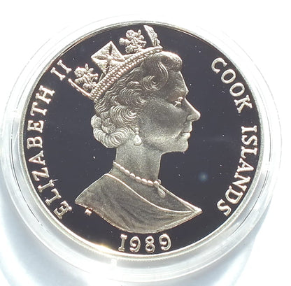 50 dolarów -  Biatlon Cook Islands 28,28 g .925