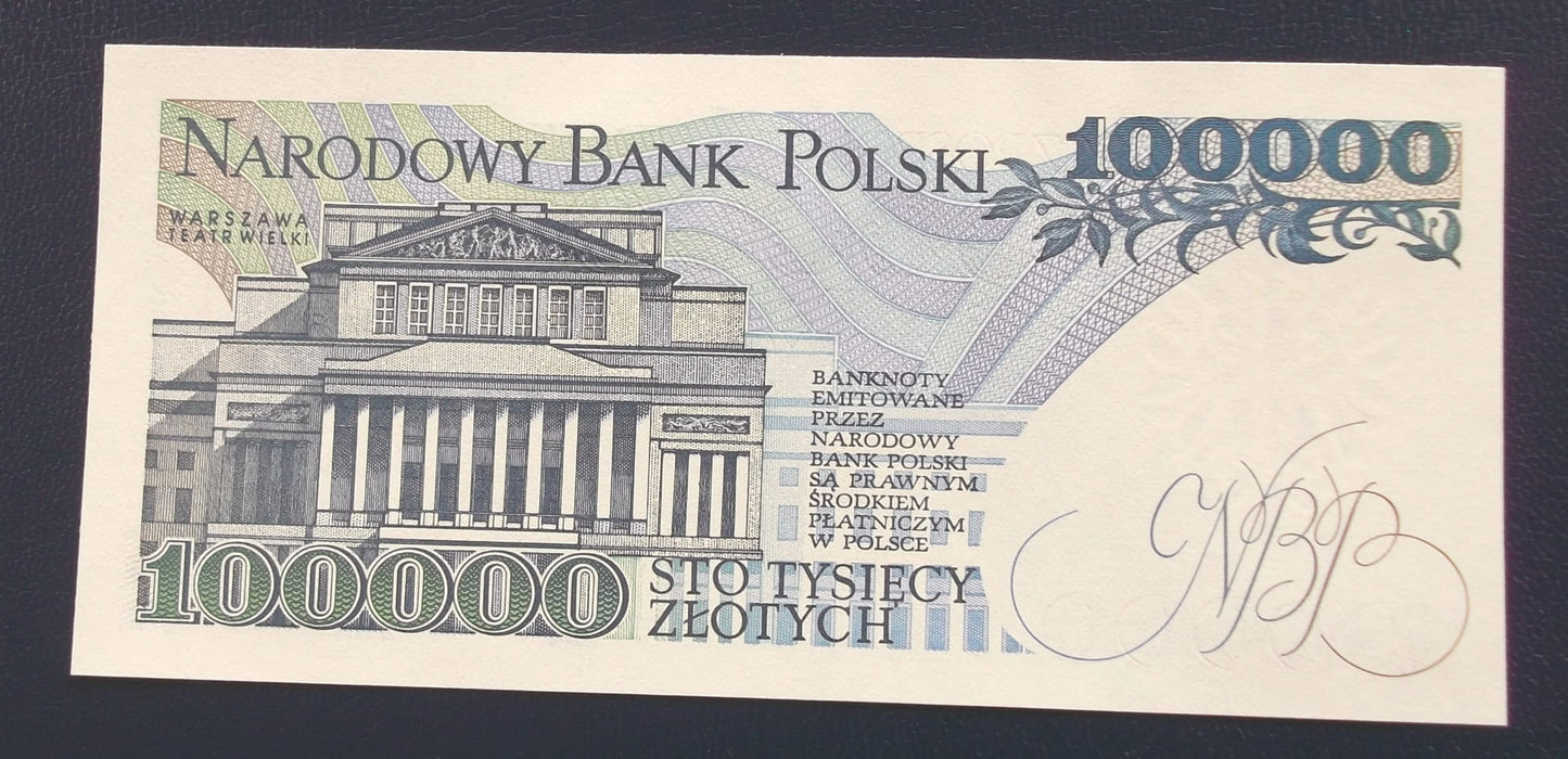 100000 Stanisław MONIUSZKO 1990 UNC