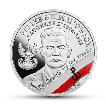 10 zł Wyklęci przez komunistów żołnierze niezłomni – Feliks Selmanowicz „Zagończyk”