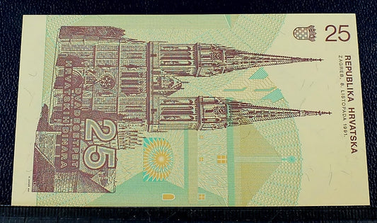 25 Dinarów - Chorwacja