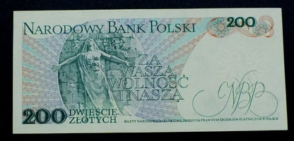 200 zł Jarosław DĄBROWSKI 1988 UNC