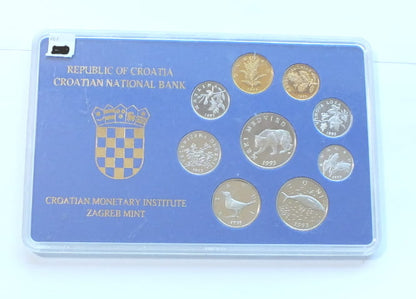 Set CHORWACJA 9 monet PROOF 1993