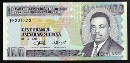 100 franków - Burundi