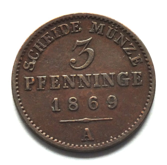 3 pfenninge 1869 A Preussen