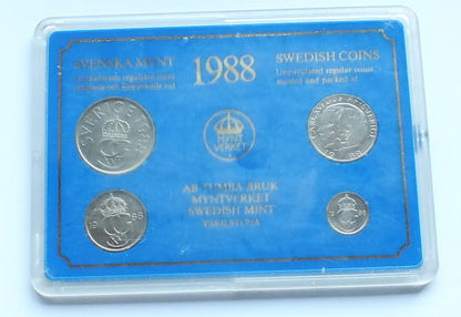 Zestaw Szwecja 1988 mennicze