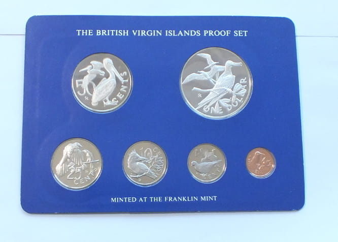 Set Virgin Islands Proof 1975  6 monet