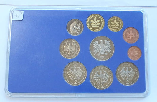 Set NIEMCY 10 monet PROOF 1981 G