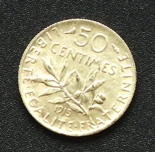 50 centimes Francja (1897-1920) 2,5 g - Ag 835