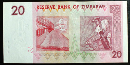20 Dollars - Zimbabwe 2007 r.