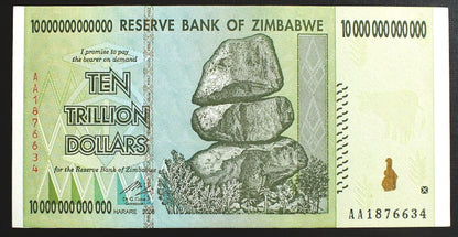 10 000 000 000 000 Dolarów - Zimbabwe