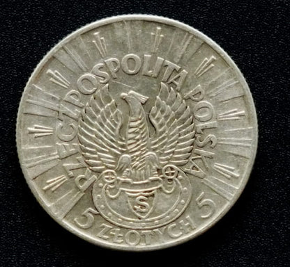 5 zł Józef Piłsudski 1934 r. -  Orzeł  Strzelecki
