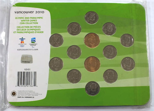 Zestaw 14 monet VANCOUVER 2010 - Kanada