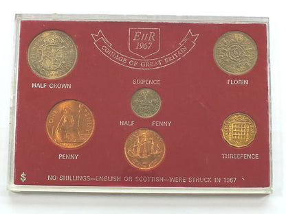 Set 1967 Wieka Brytania - 6 monet