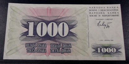 1000 dinarów BOŚNIA I HERCEGOWINA