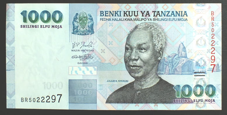 1000 Szylingów - Tanzania 2003 r.