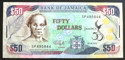 50 Dolarów - Jamajka 2012 r.