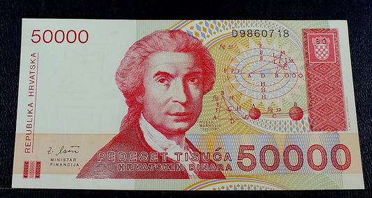 50000 Dinarów - Chorwacja