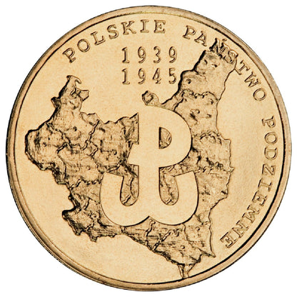 2 zł 70. rocznica utworzenia Polskiego Państwa Podziemnego