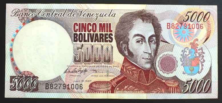 5000 Bolivares - Wenezuela 1997 r.