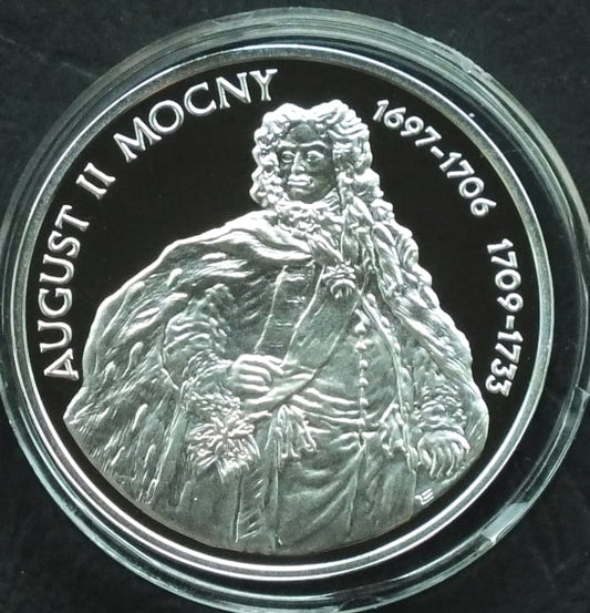 10 zł August II Mocny (1697-1706, 1709-1733) - półpostać