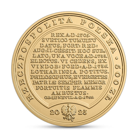 500 zł Skarby Stanisława Augusta – Stanisław Leszczyński