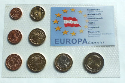 Zestaw monet EURO - Austria