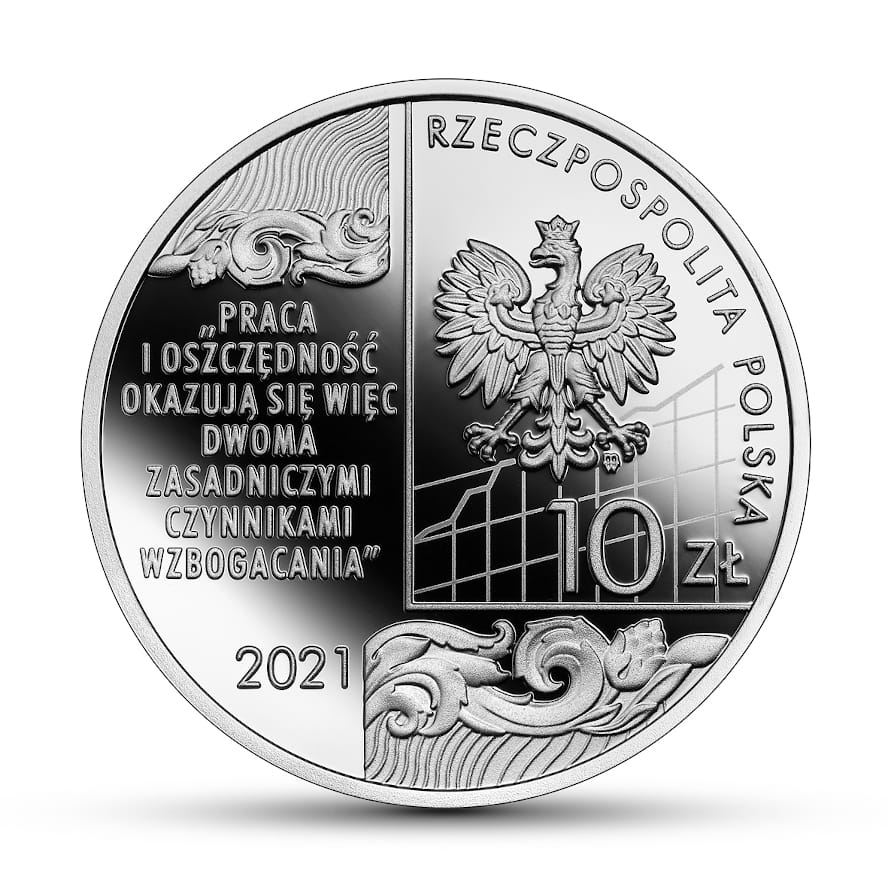 Moneta 10 zł Wielcy polscy ekonomiści – Adam Heydel